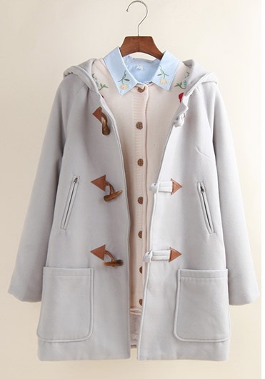 เสื้อโค้ทกันหนาวผ้าขนสัตว์ รอบอก 38 นิ้ว