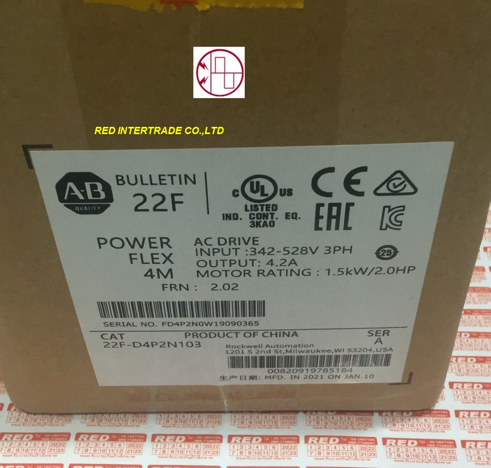 ALLEN-BRADLEY 22F-D4P2N103 PowerFlex 40 INVERTER