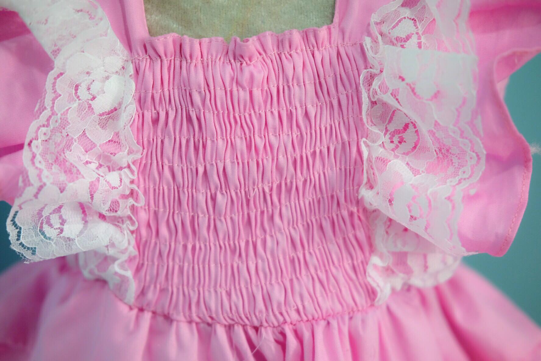 Ruffle skirt pink เด็กเล็ก
