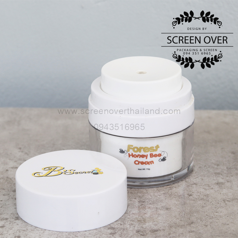 สกรีนกระปุกครีม สกรีนกระปุก สกรีนกระปุกอะคริลิค