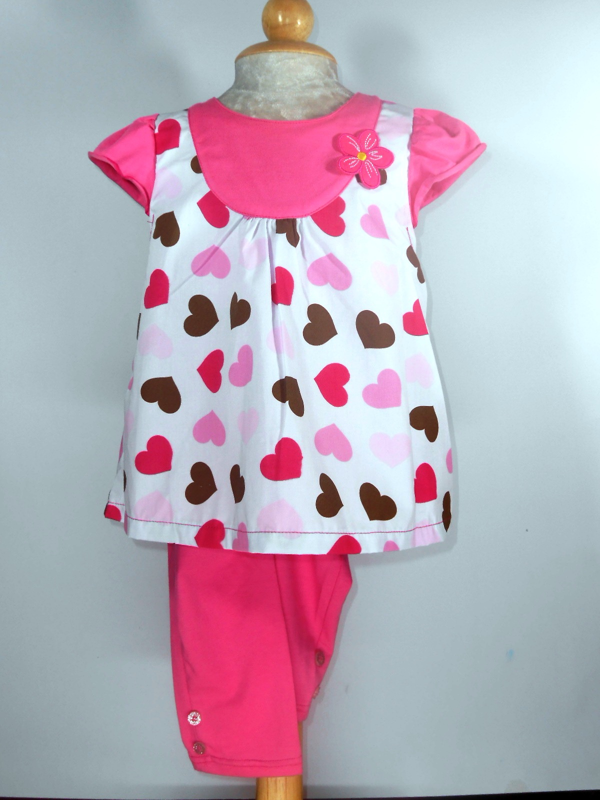 ชุดเสื้อเกงเกงลายหัวใจ Gymboree เด็๋กโต
