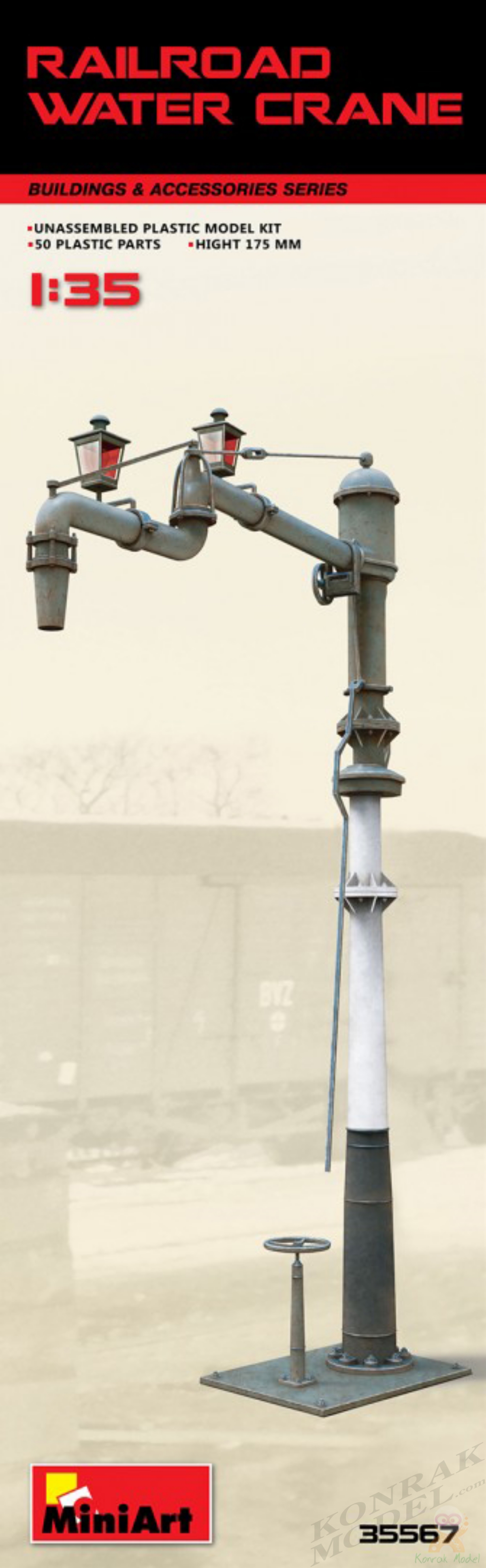 MI35567 RAILROAD WATER CRANE 1/35