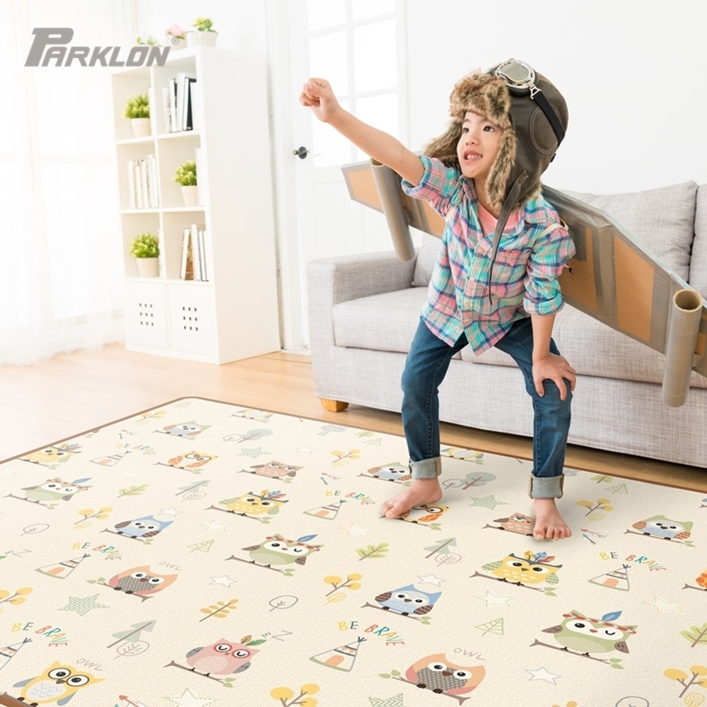 แผ่นรองคลาน PARKLON รุ่น TPU Deluxe Mat ขนาด 150x200x2.0cm ลาย Little Owl