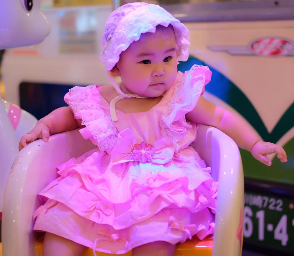 Ruffle skirt pink เด็กเล็ก