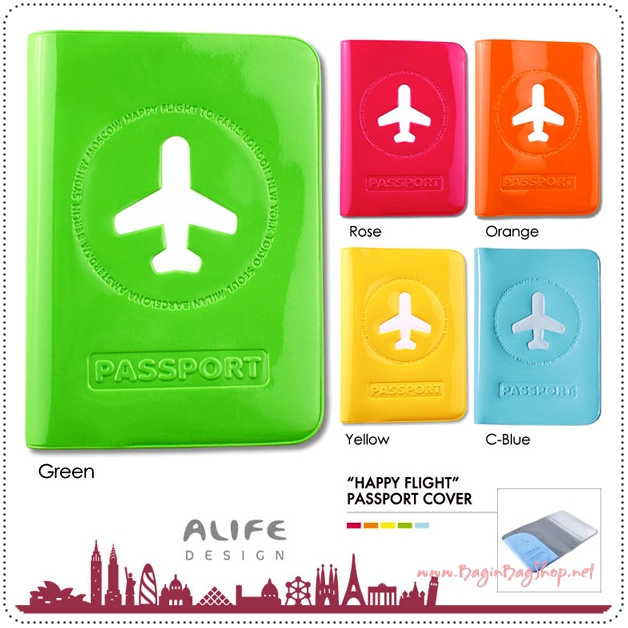 HAPPY FLIGHT Passport Cover