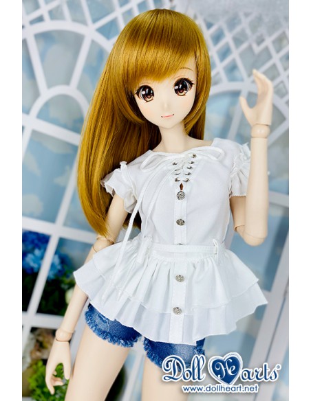 [PRE-ORDER] SD13G White Lacing Blouse