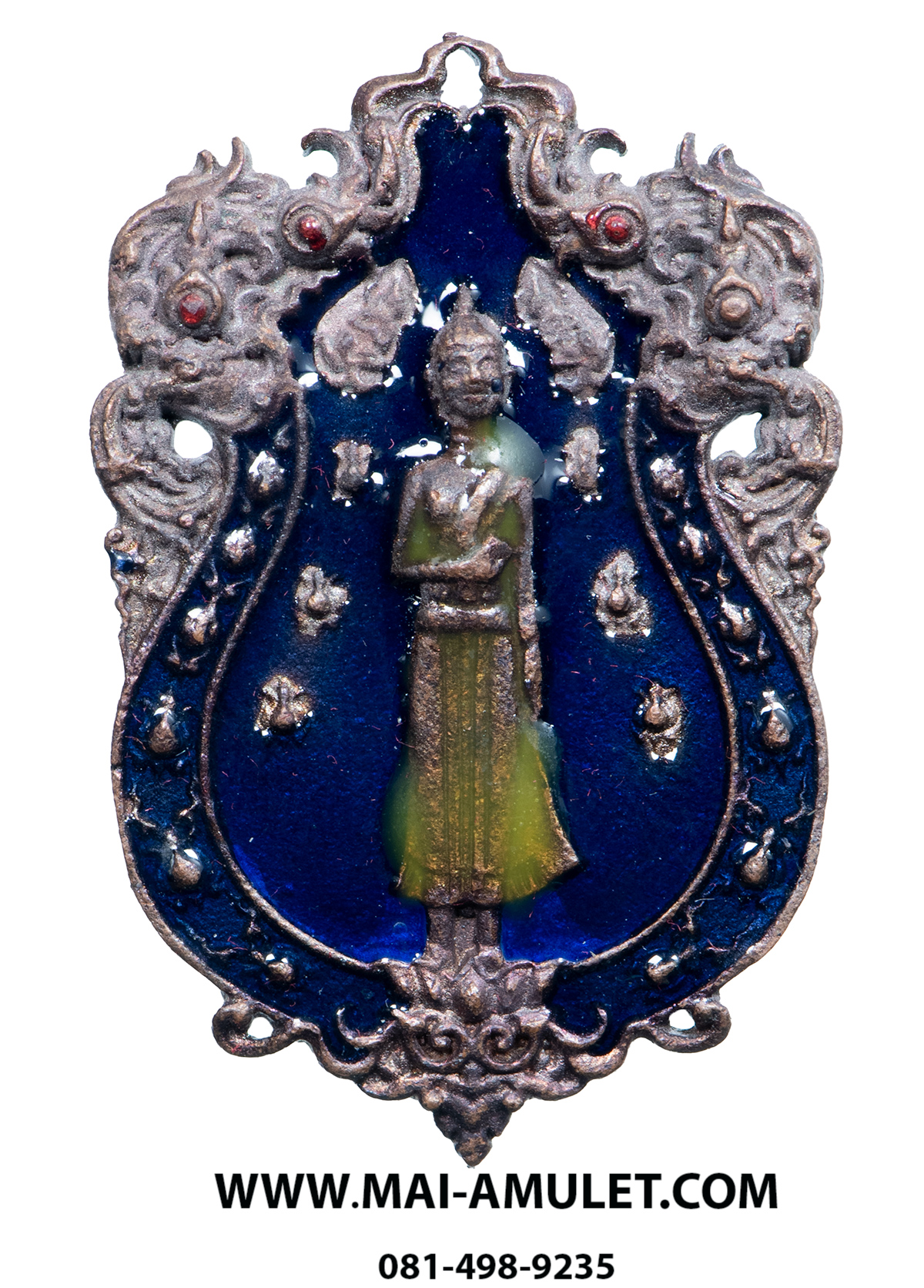 ...โค้ด ๒๑๗...เนื้อนวโลหะ ...เหรียญ พระพุทธมิ่งเมือง (หลวงพ่อพระยืน) รุ่น เปี่ยมบารมี ลงยาสีน้ำเงิน วัดสุวรรณมงคล อ.กันทรวิชัย จ.มหาสารคาม ปี 2557 พร้อมกล่องครับ (14)