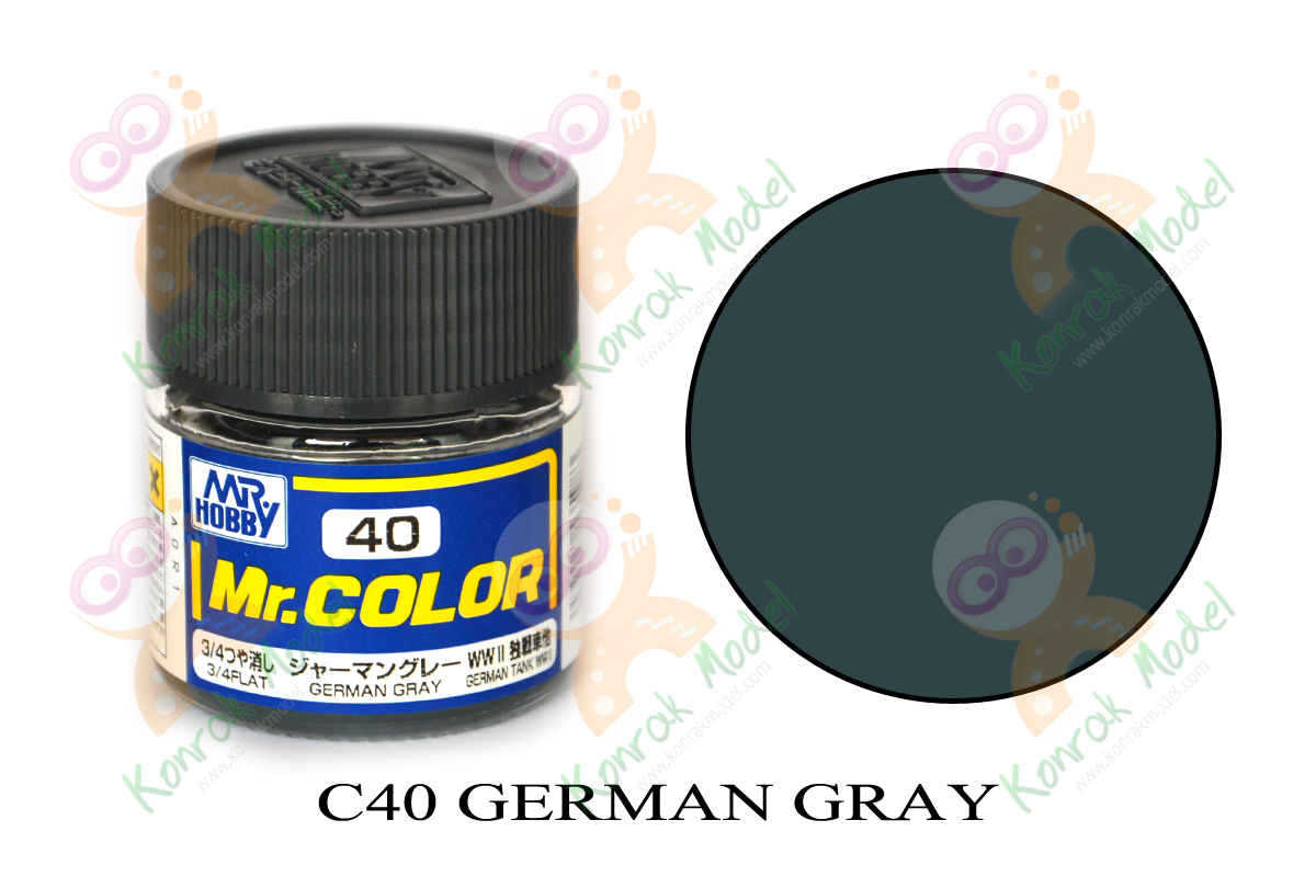 C40 German Gray 3/4 Flat 10ml