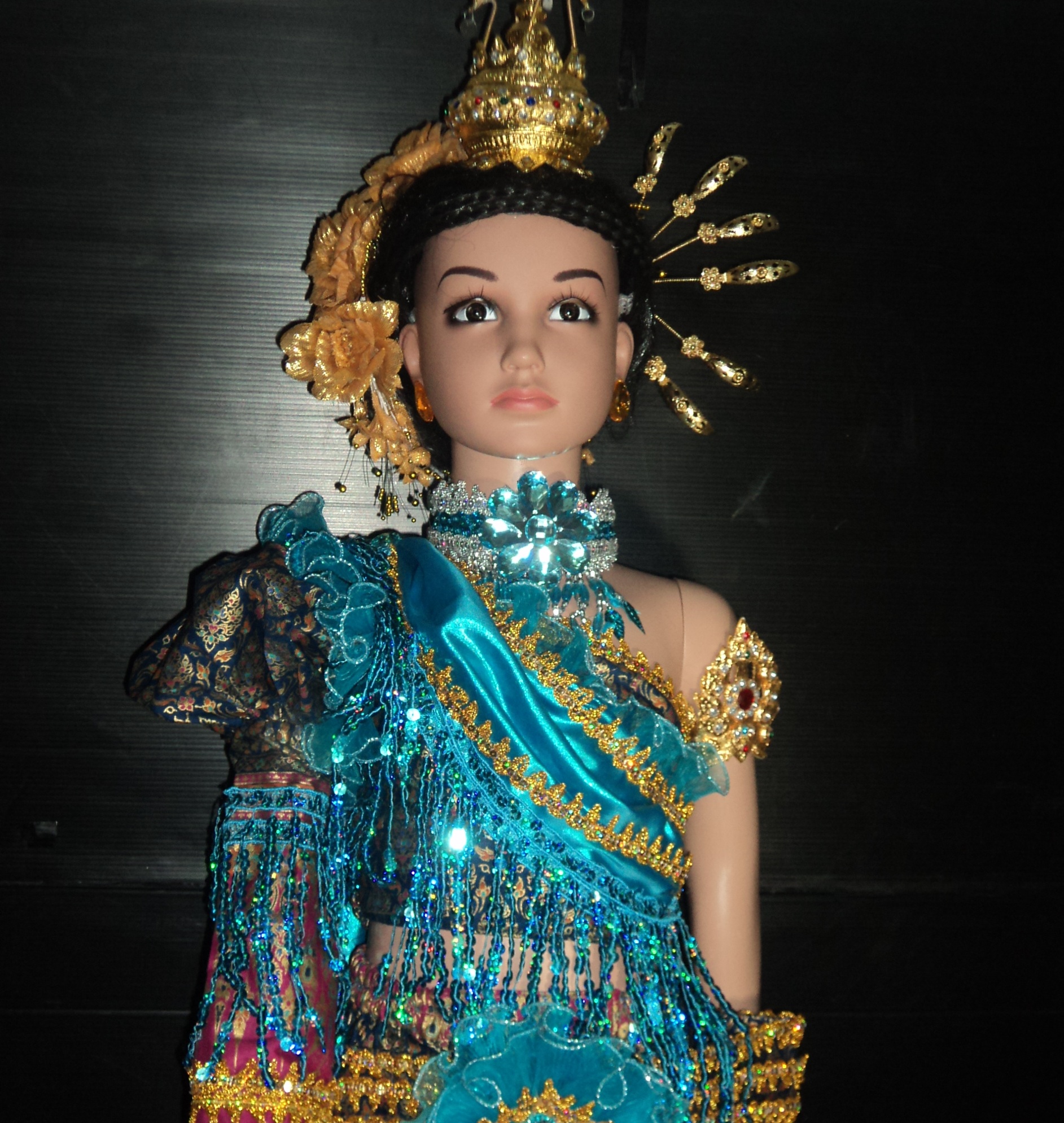 ชุดดรัมเมเยอร์สยามช้างน้อยสีฟ้าลาย3