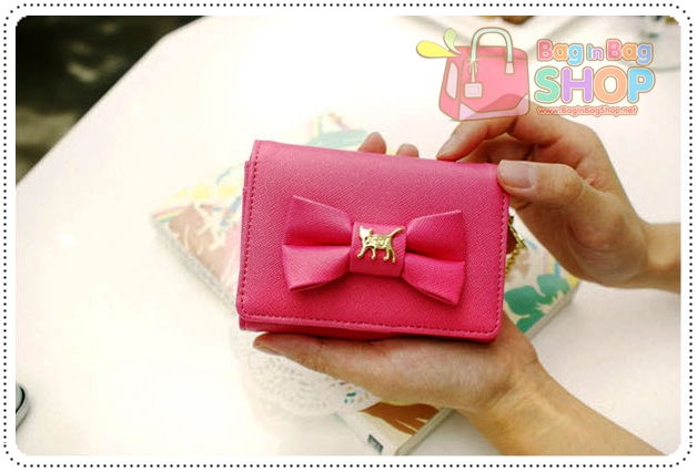 lovely mirror card case กระเป๋าใส่บัตร พร้อมกระจก