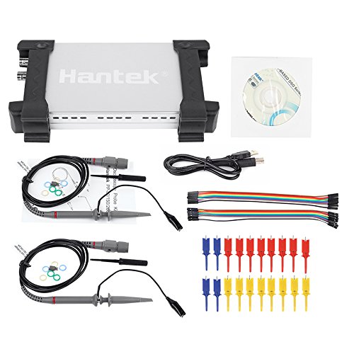 Hantek 6022BL PC Based USB Digital Portable Oscilloscope + 16 CHs Logic Analyzer, 48MS/s Real-time Sampling, 20MHz Bandwidth, FFT