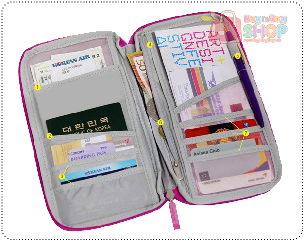กระเป๋าใส่พาสปอร์ต แบบ Travel Book
