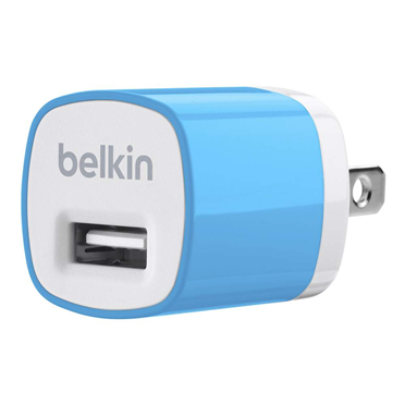 หัวชาร์จบ้าน belkin 1.0 แอมป์ (สีฟ้า)