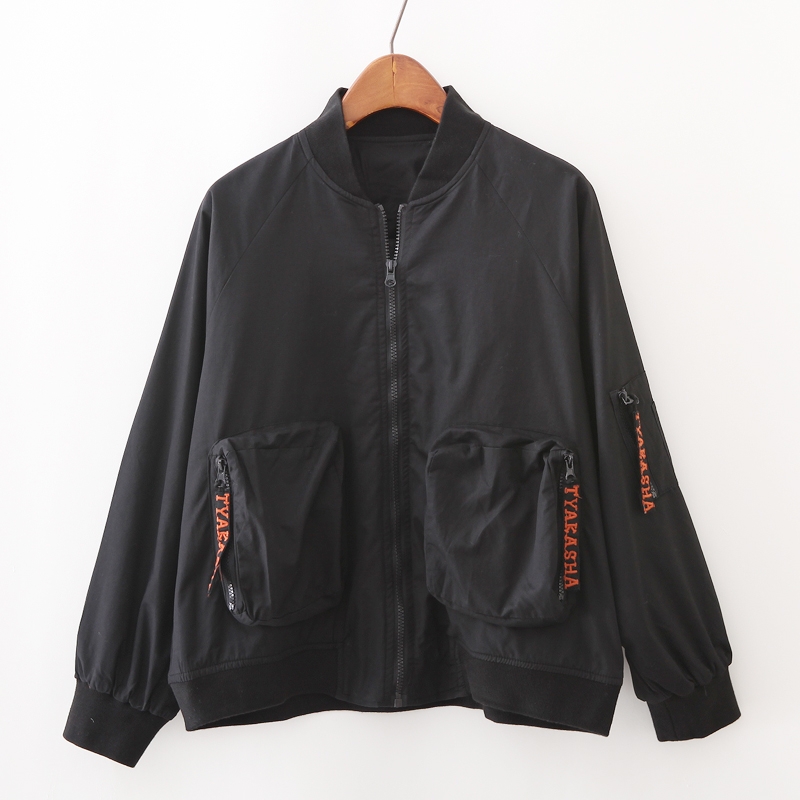 แจ็คเก็ตกันหนาวผ้าคอตตอนปักลาย รอบอก 46 นิ้ว