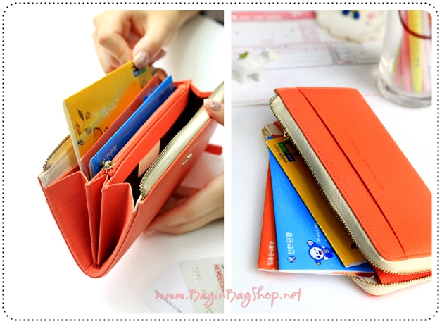 ลด 50% Line Zipper Wallet L