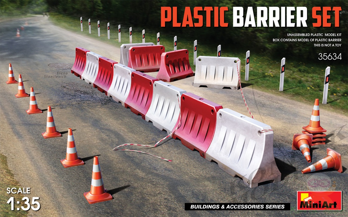 MI35634 PLASTIC BARRIER SET 1/35