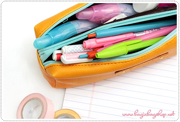 Two Zipper Pen Case