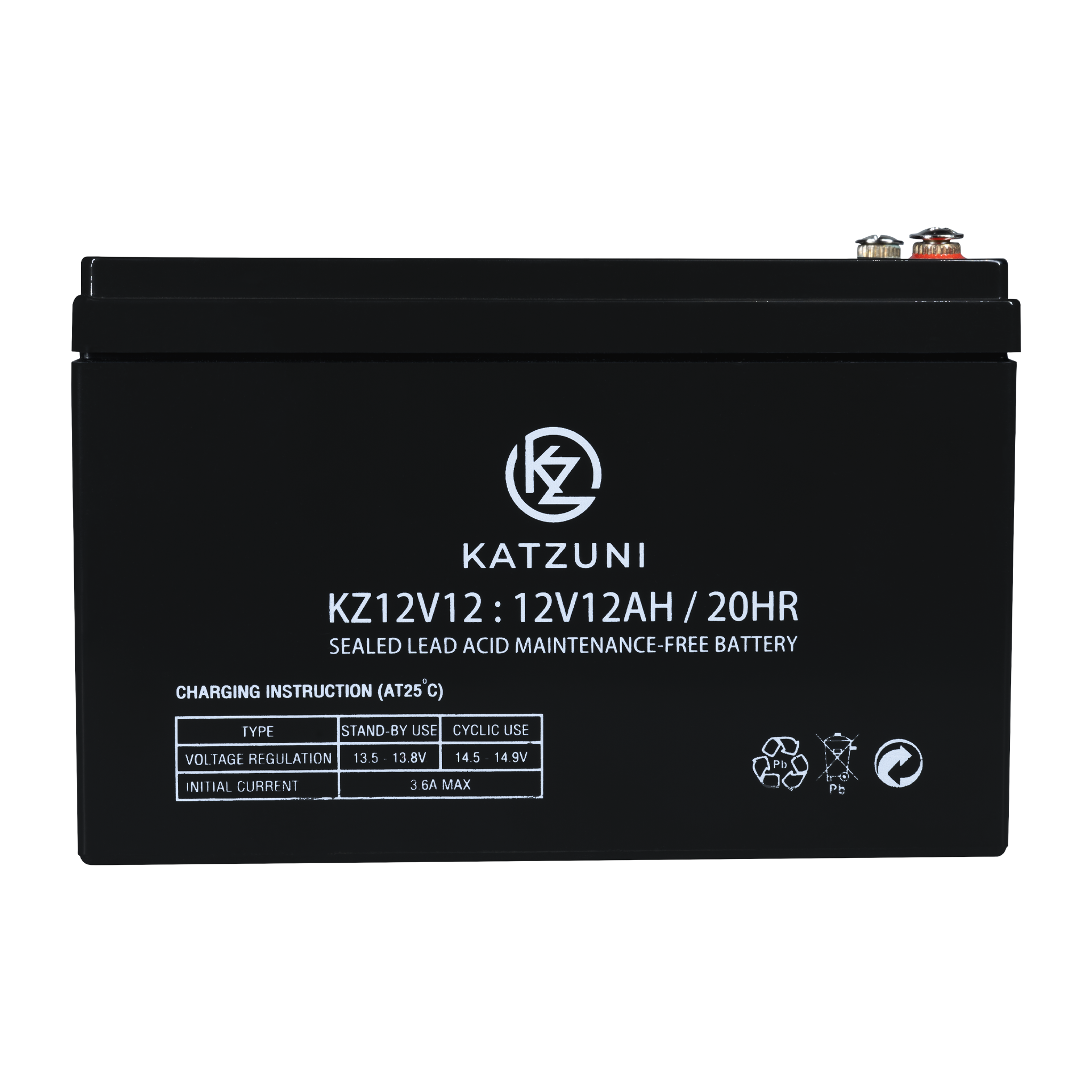 แบตเตอรี่ KATZUNI 12AH 12V รุ่น KZ12V12AEB