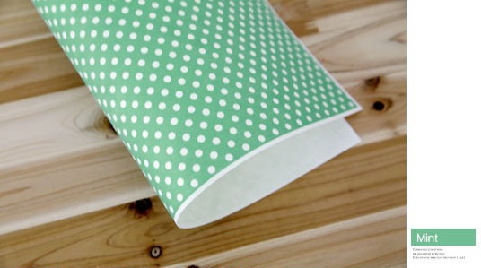 Felt : พิมพ์ลาย Dot มี 6 สี ขนาด 42x30 cm (พร้อมส่ง)