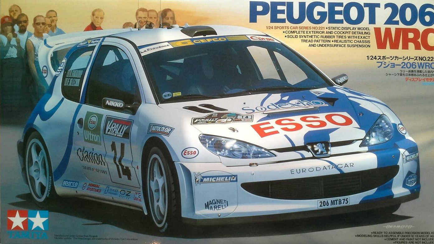 TA24221 PEUGEOT 206 WRC 1/24