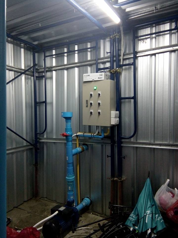 งานออกแบบติดตั้งระบบควบคุมการรดน้ำ