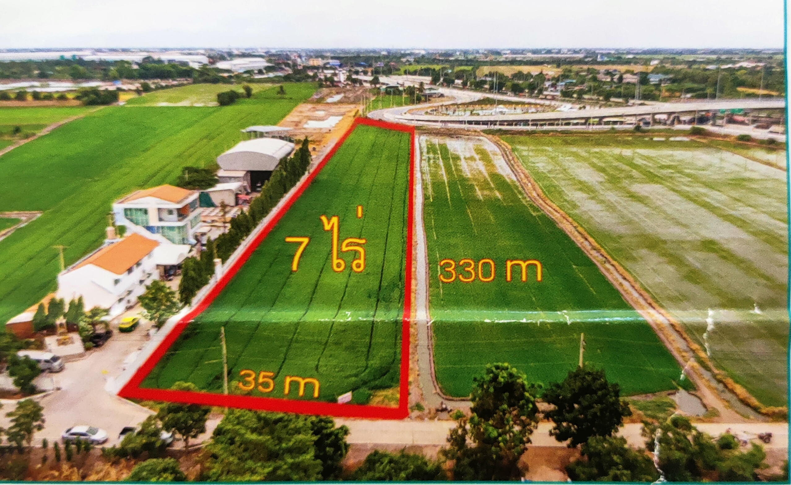 ขาย-ที่ดินเปล่าสวย พื้นที่ 7 ไร่ วงเวียนบางโพธิ์ใต้ ตำบลบางเดื่อ อำเภอเมือง จังหวัดปทุมธานี