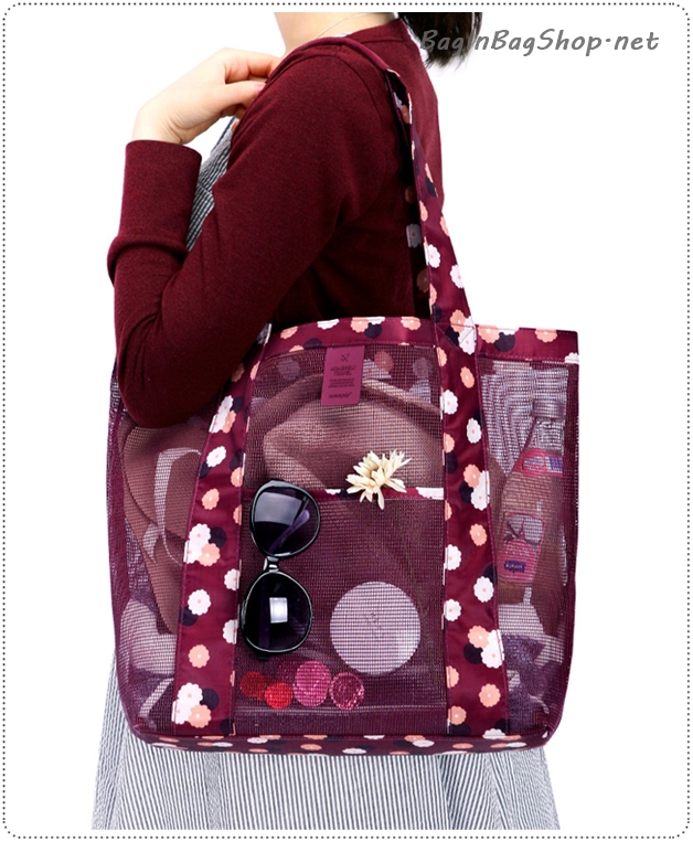 Coating Mesh Shopper Bag