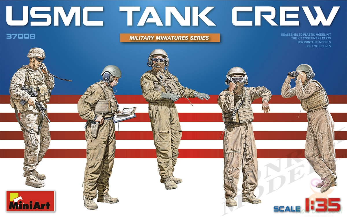 MI37008 USMC TANK CREW 1/35