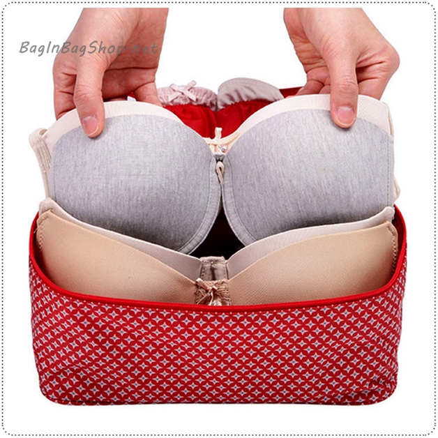 Pattern Underwear and Bra Pouch