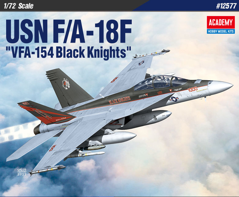 AC12577 USN F/A-18F VFA-154 Black Knights [1/72]