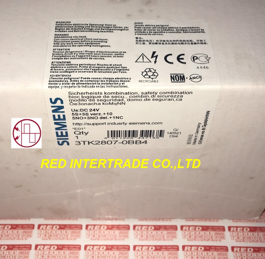 SIEMENS 3TK2807-0BB4 CONTACTOR