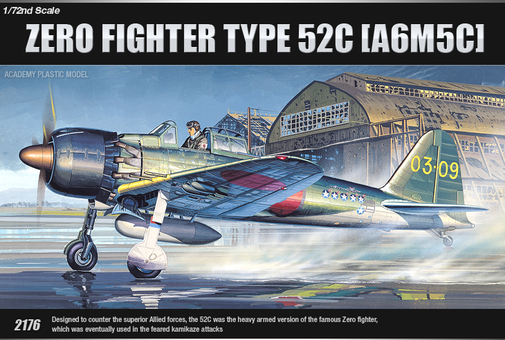 AC12493 ZERO FIGTHER TYPE 52C (A6M5c) (1/72)
