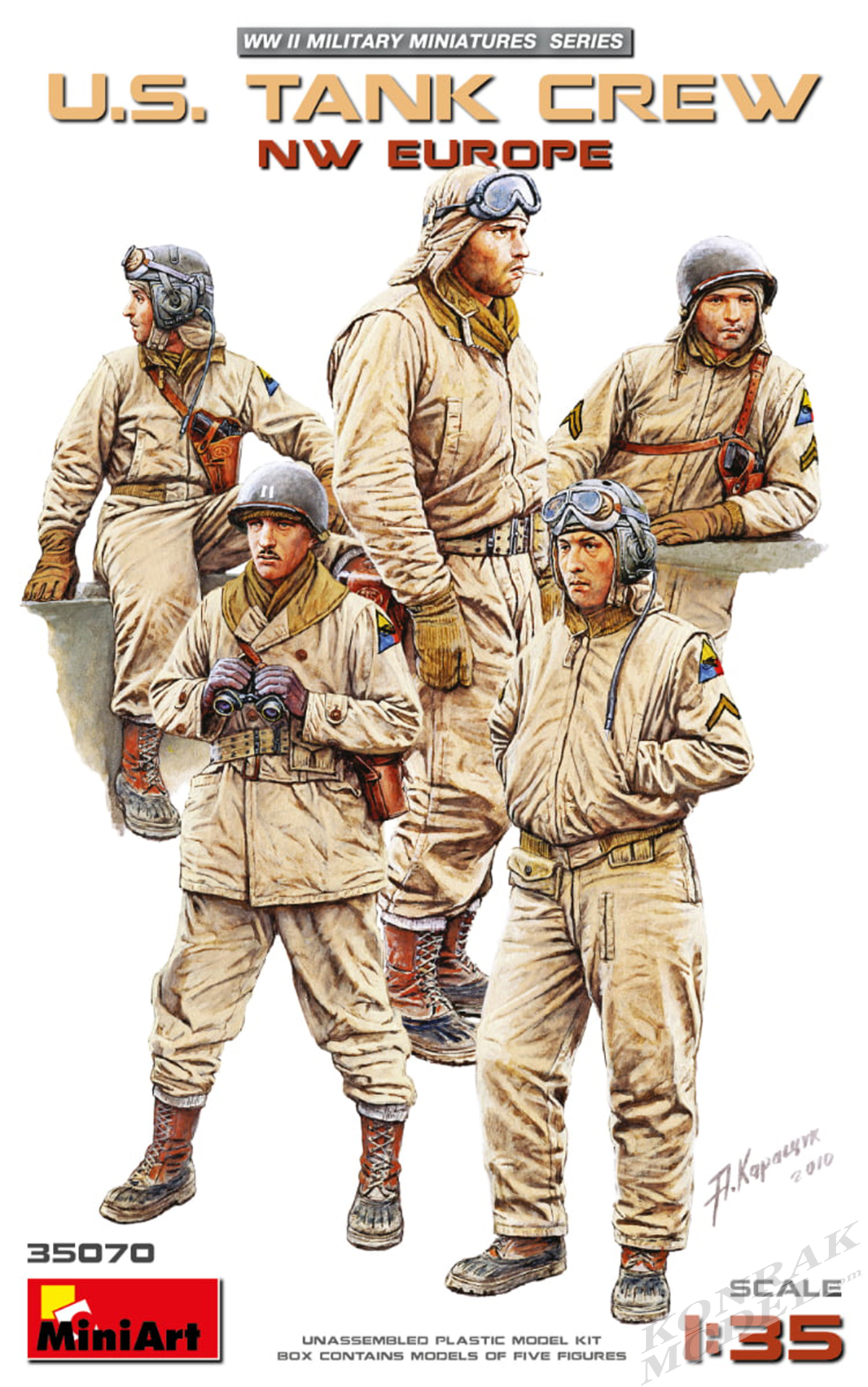 MI35070 U.S. TANK CREW. NW EUROPE 1/35