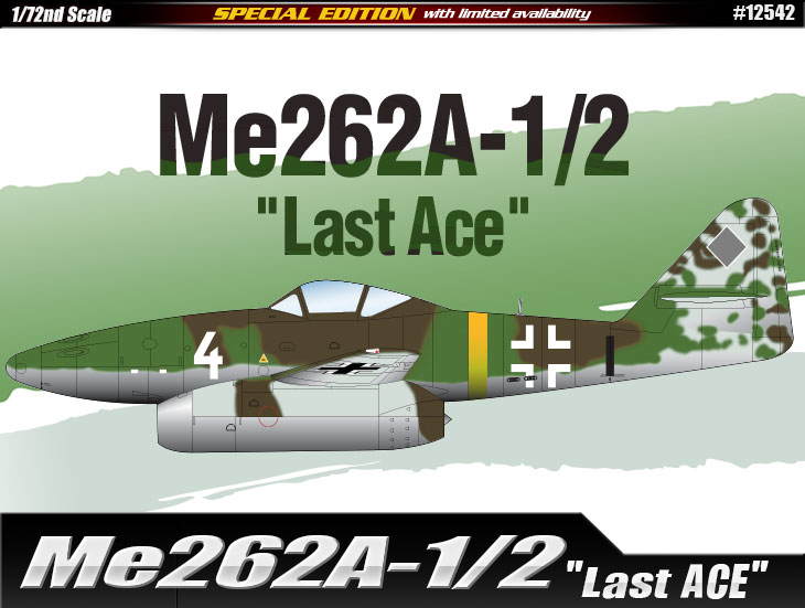 AC12542 Me262A-1/2 "Last ACE" 1/72