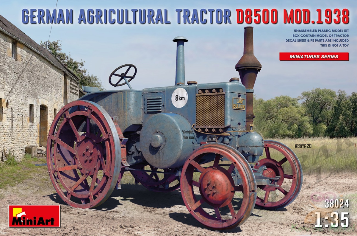 MI38024 GERMAN AGRICULTURAL TRACTOR D8500 MOD. 1938 1/35