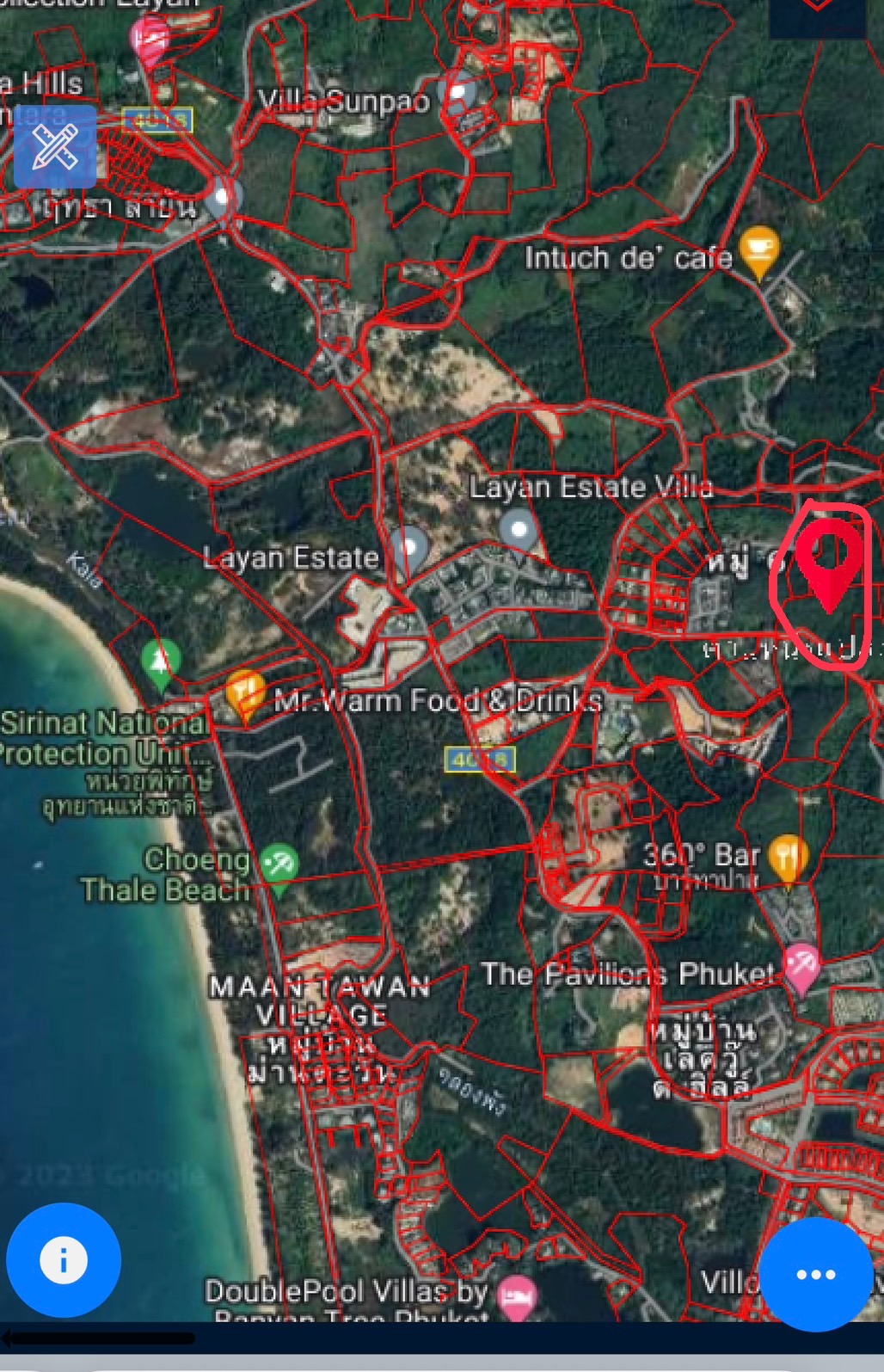 ขายที่ดินเปล่า จำนวน11ไร่ ซ.ลายัน 1 ใกล้หาดลายัน ภูเก็ต