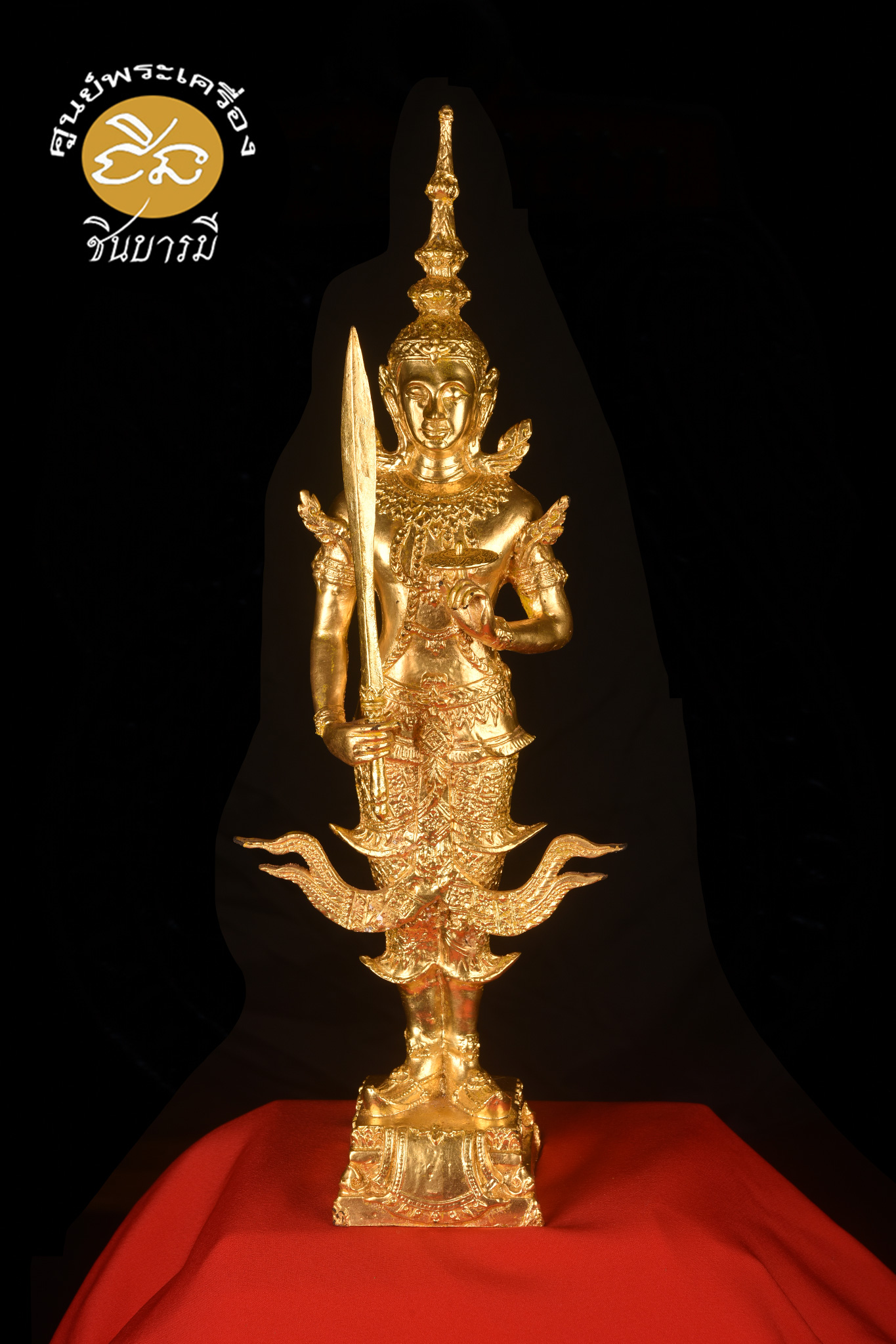 พระสยามเทวาธิราช วัดป่ามะไฟ ขนาดฐานกว้าง 3 นิ้ว ความสูง 12 นิ้ว ปิดทองแท้ มีอยู่แค่องค์เดียว สนใจ คุยกันจ้าาา