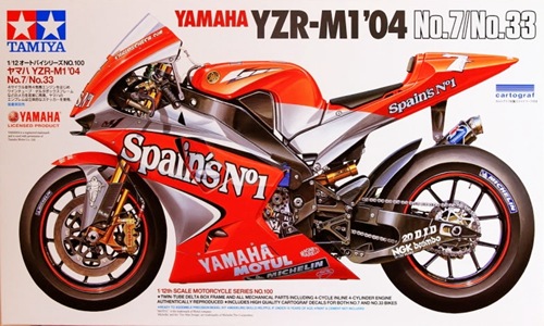 TA14100 YAMAHA YZR-M1'01 NO.7/NO.33 1/12
