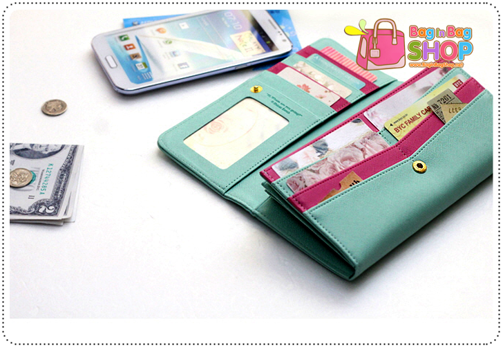 ลด 50% Two Stage Clear Wallet กระเป๋าสตางค์แบบยาว