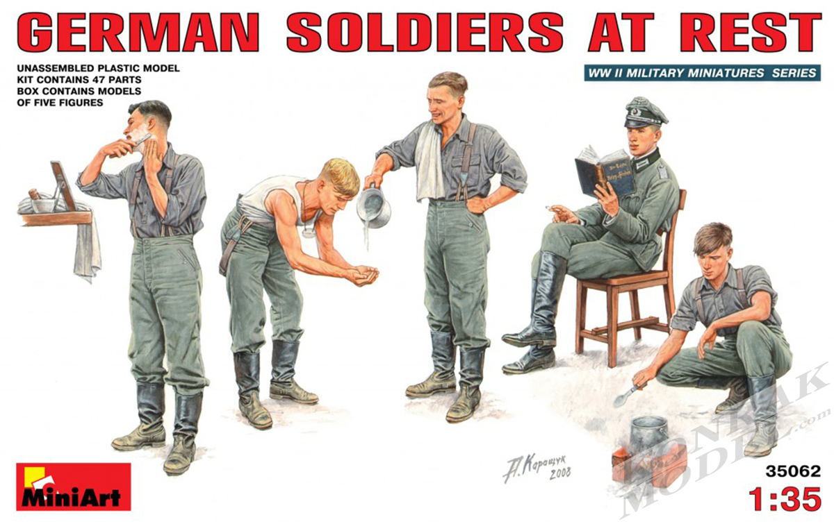 MI35062 GERMAN SOLDIERS AT REST 1/35