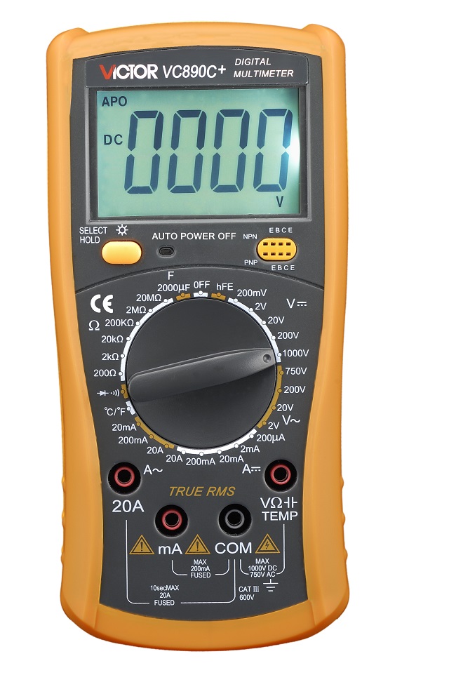 Digital Multimeter True RMS (Victor VC890C+)