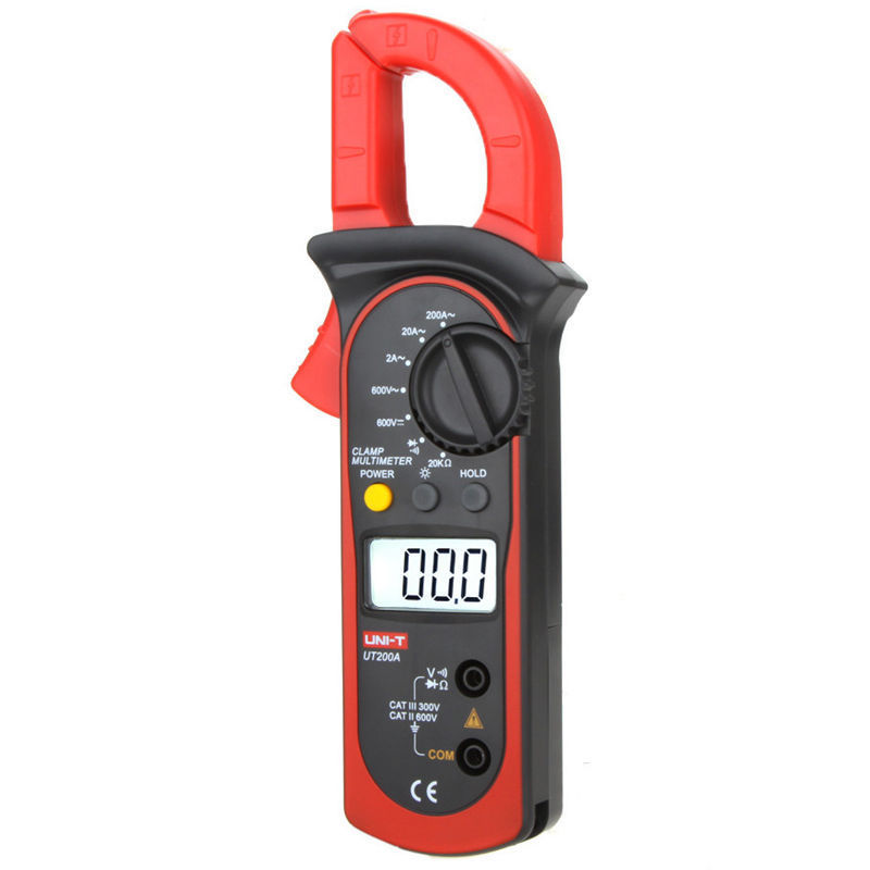 LCD Backlight UNI-T UT200A Current Voltage Resistance Diode Digital Clamp Meter