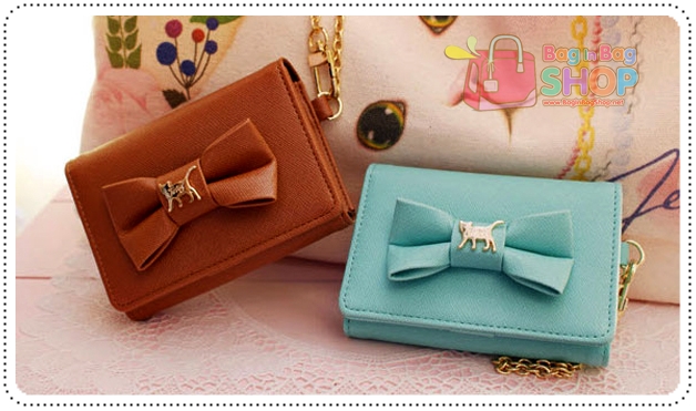 lovely mirror card case กระเป๋าใส่บัตร พร้อมกระจก