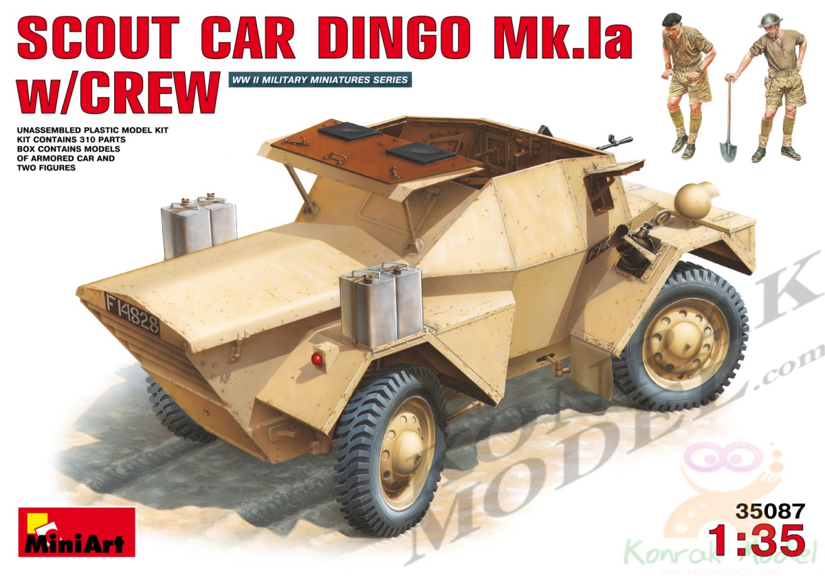 MI35087 SCOUT CAR DINGO MK.LA W/CREW 1/35