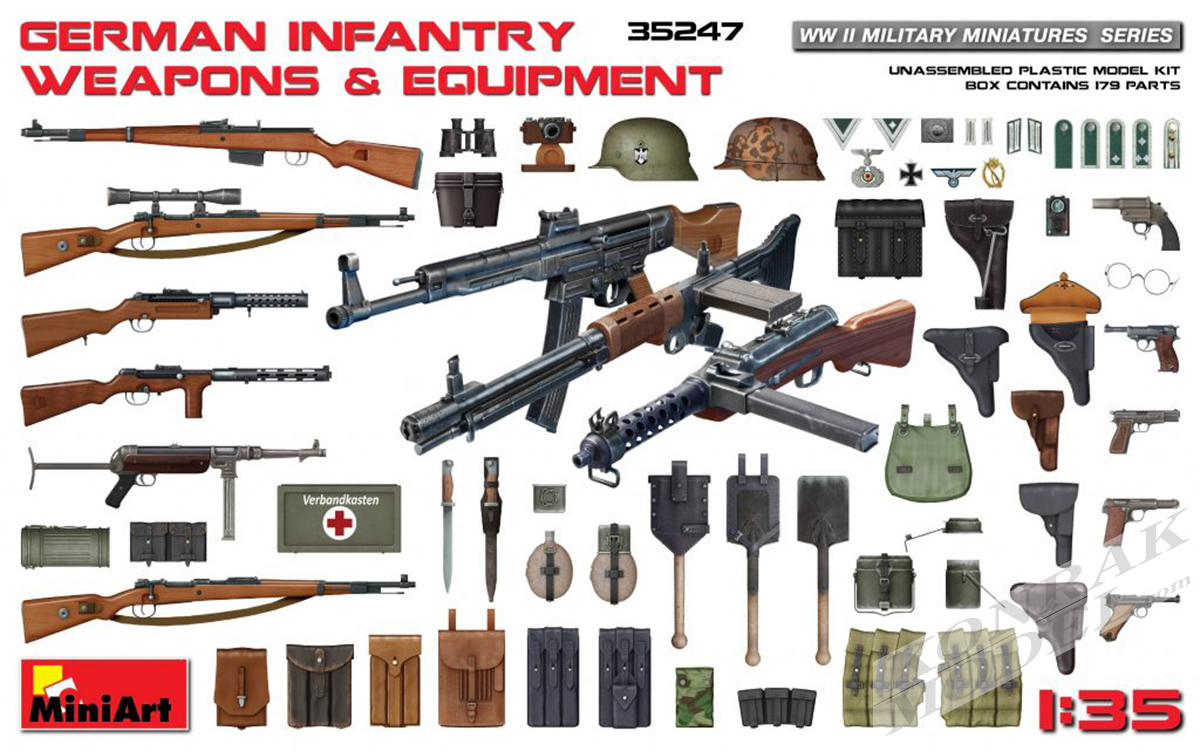 MI35247 GERMAN INFANTRY WEAPONS & EQUIPMENT 1/35