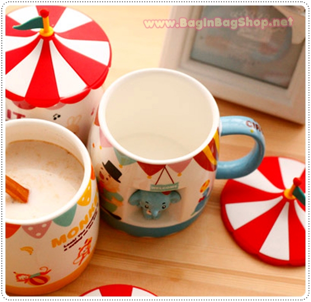 Super Cute Cup ถ้วยน้ำสุดน่ารักพร้อมฝาปิด