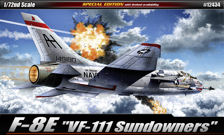 AC12434 F-8E VF-111 SUNDOWNERS 1/72