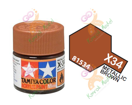 Acrylic X34 Metallic Brown 10ml