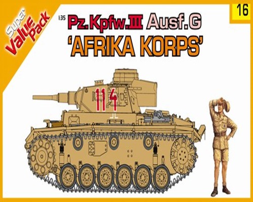 DRA9116 Pz.Kpfw.III Ausf.G AFRIKA KORPS (1/35)