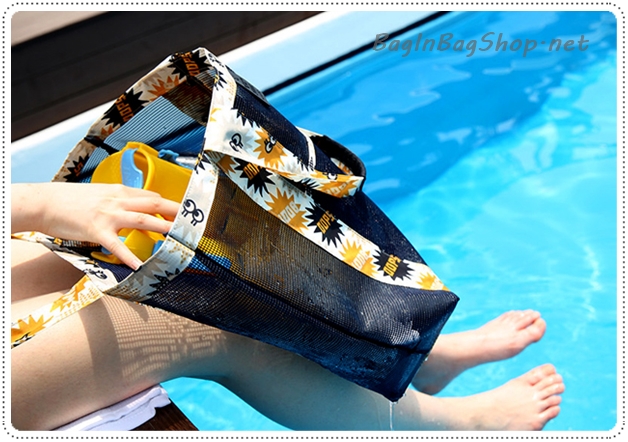Coating Mesh Shopper Bag
